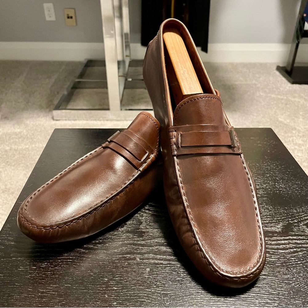Tod’s Brown Leather Gommino Driving Shoes